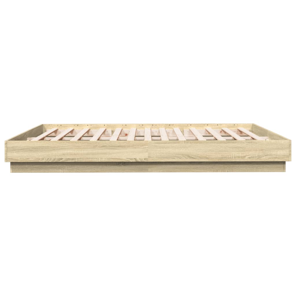Cadre de lit sans matelas chêne sonoma 200x200 cm - XIOS