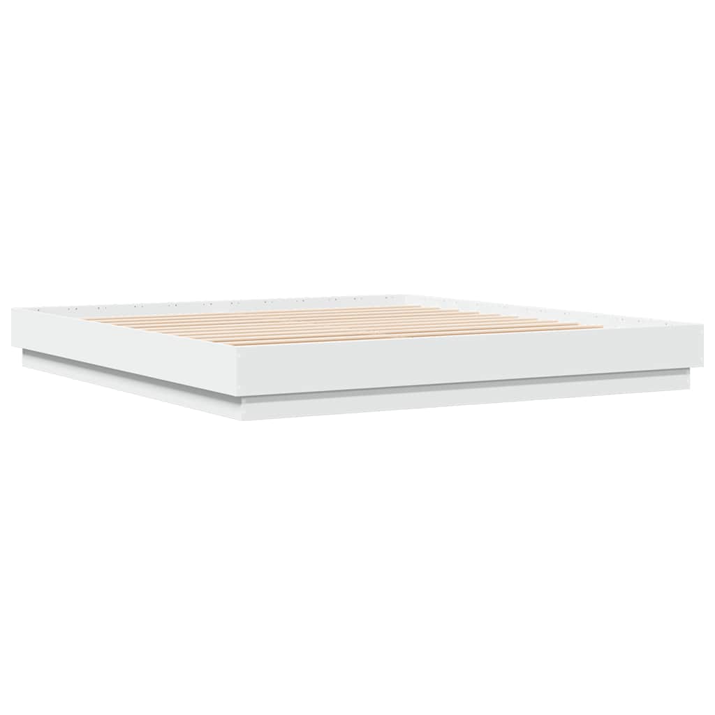 Cadre de lit sans matelas blanc 180x200 cm - XIOS