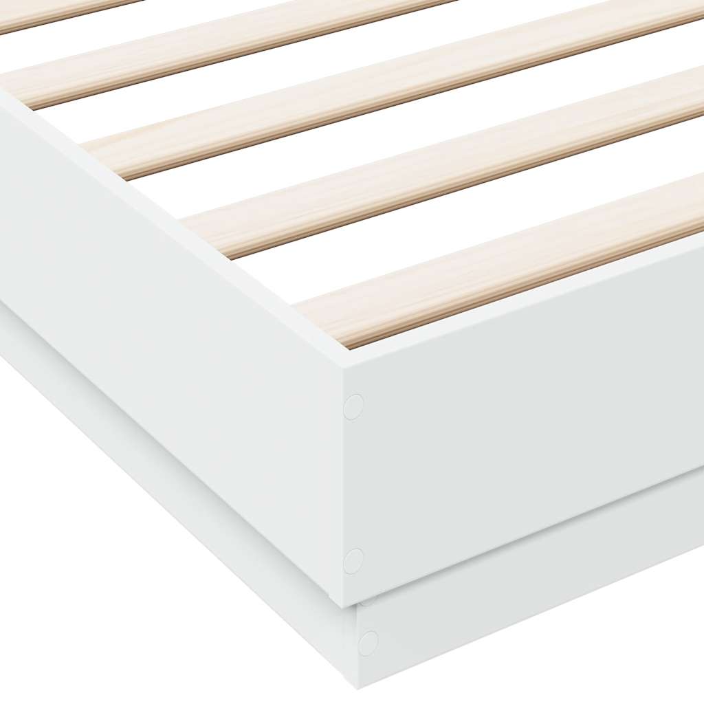 Cadre de lit sans matelas blanc 180x200 cm - XIOS