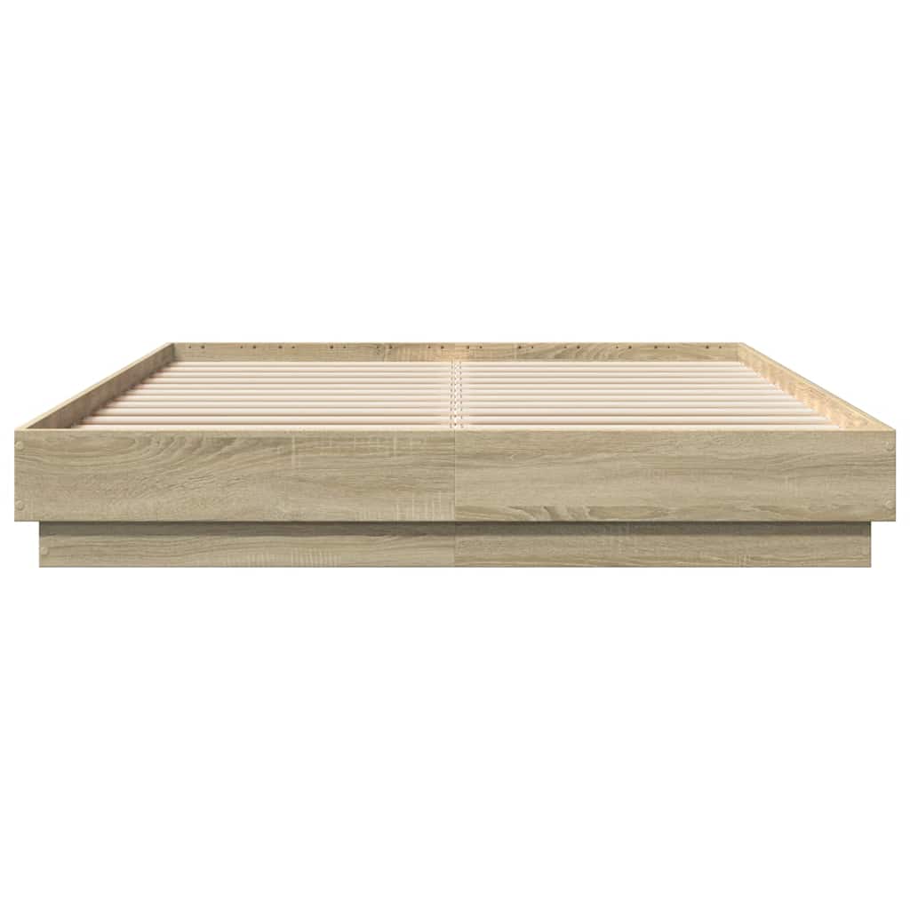 Cadre de lit sans matelas chêne sonoma 160x200 cm - XIOS
