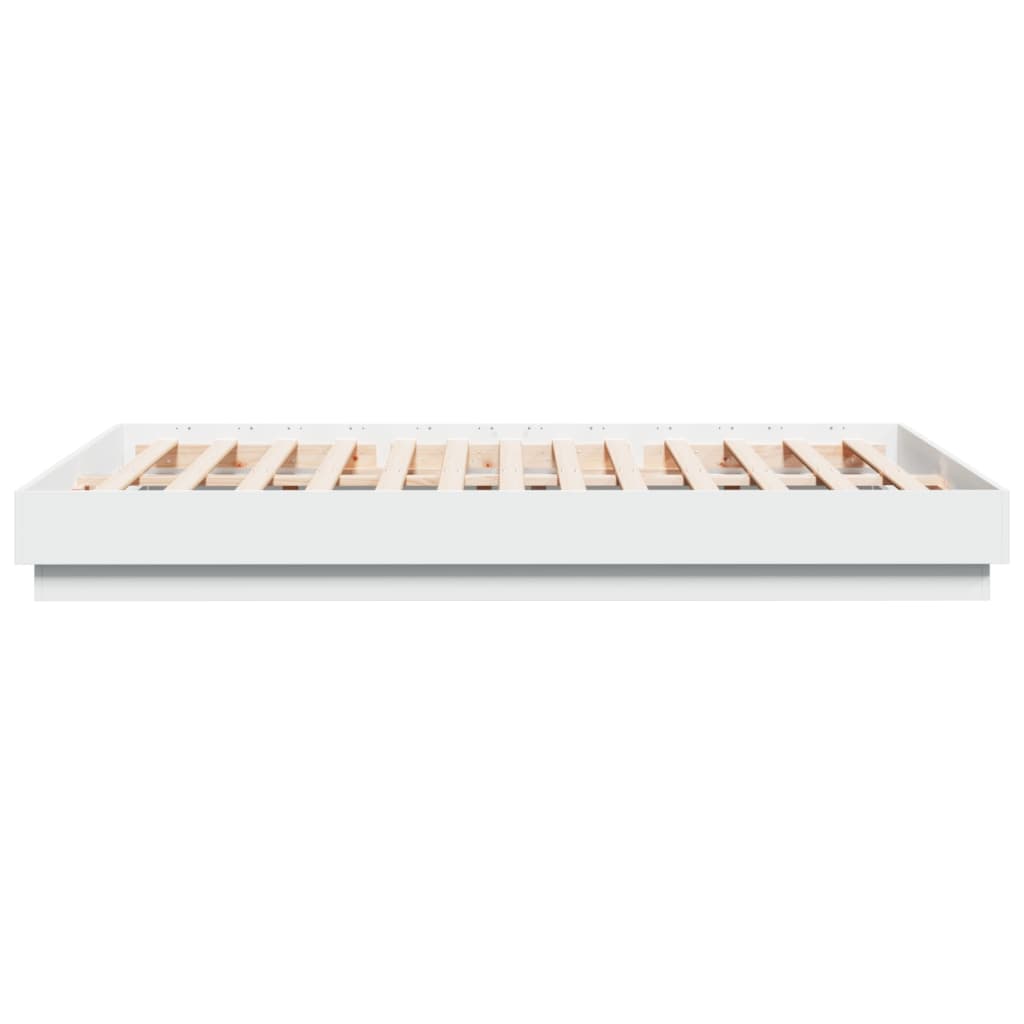 Cadre de lit sans matelas blanc 150x200 cm - XIOS