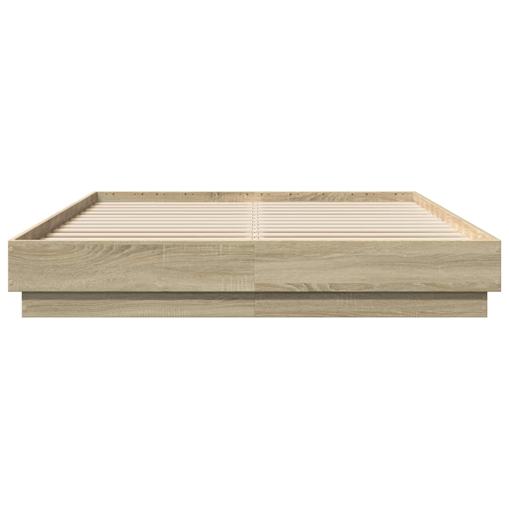 Cadre de lit sans matelas chêne sonoma 140x200 cm - XIOS