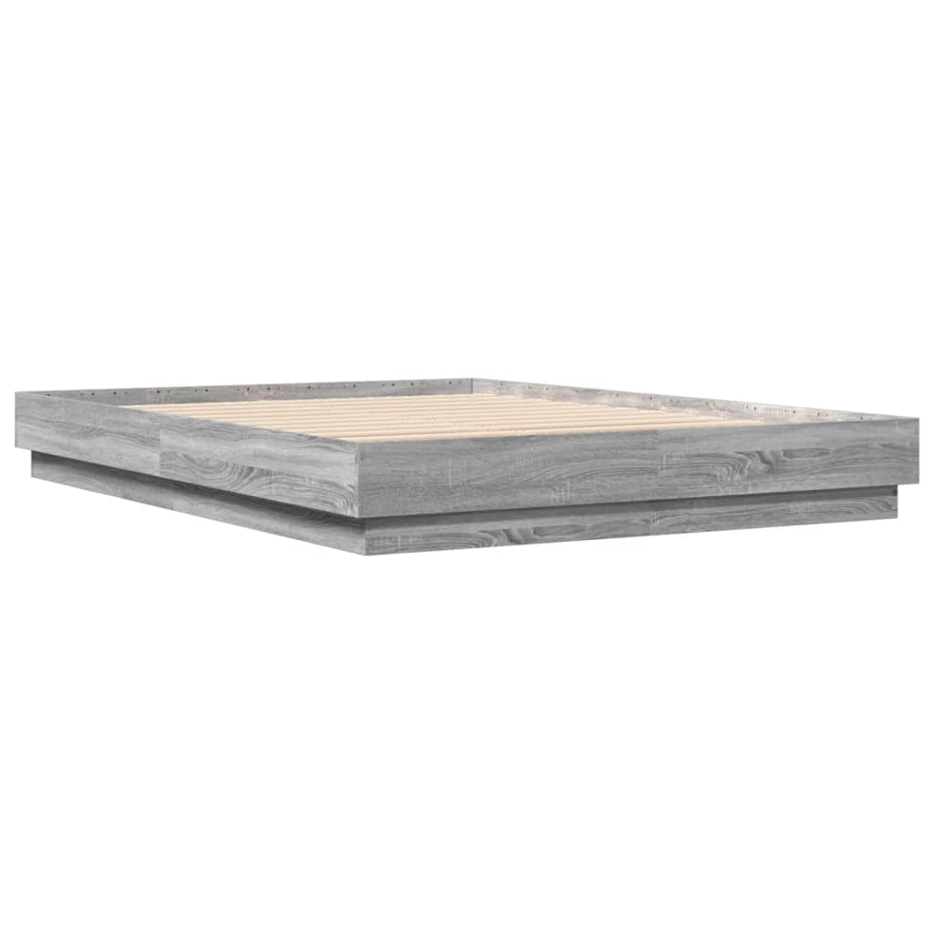 Cadre de lit sans matelas sonoma gris 140x200 cm - XIOS