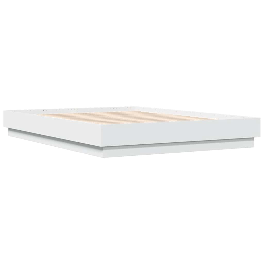 Cadre de lit sans matelas blanc 140x190 cm - XIOS
