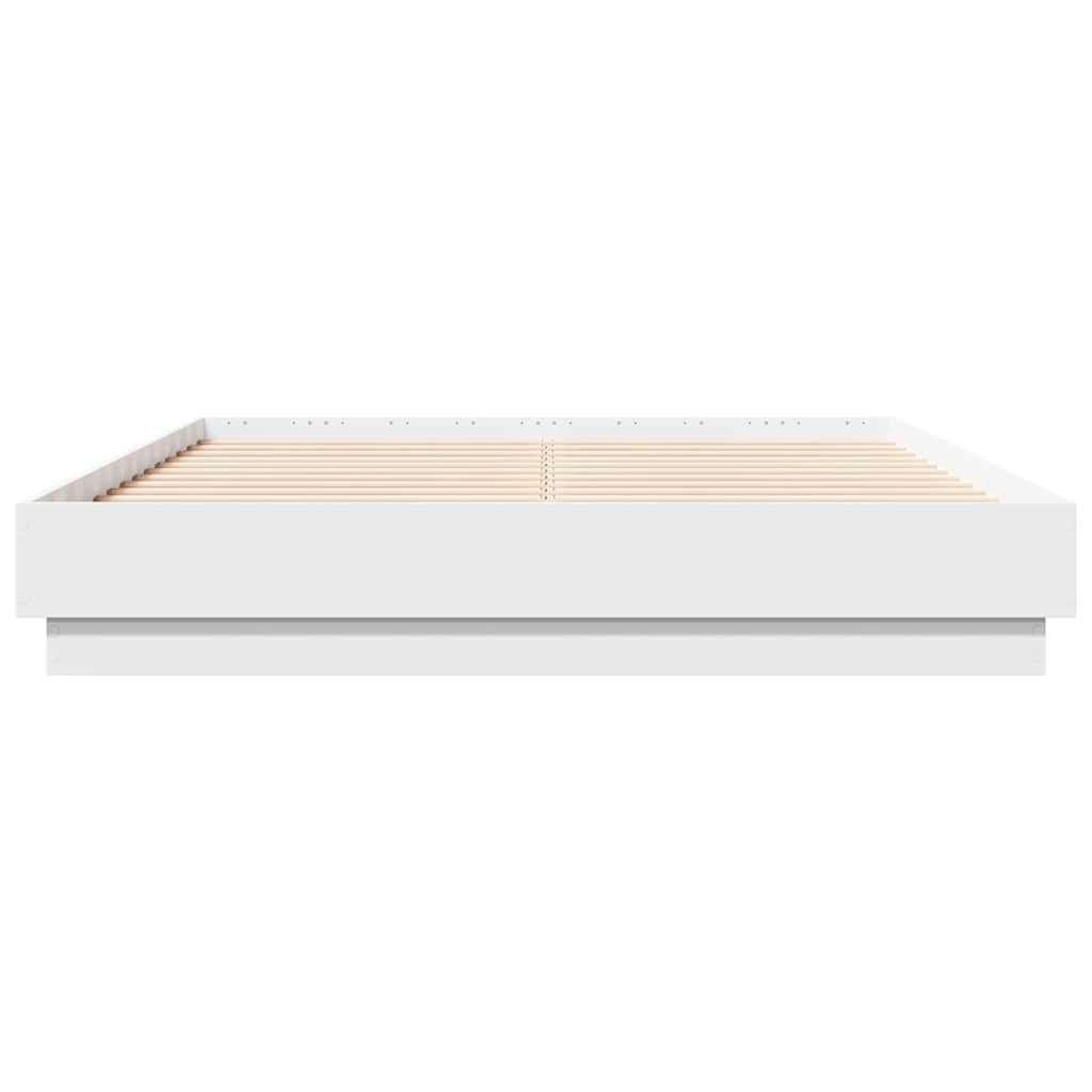 Cadre de lit sans matelas blanc 140x190 cm - XIOS