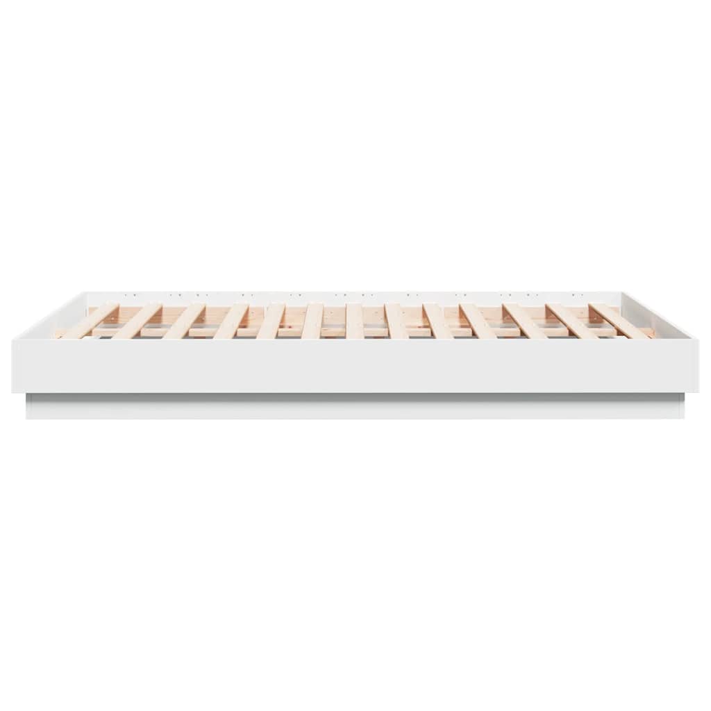 Cadre de lit sans matelas blanc 140x190 cm - XIOS
