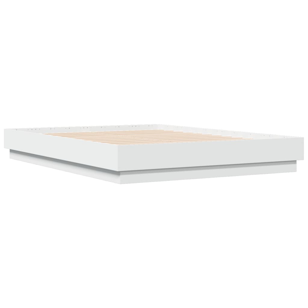 Cadre de lit sans matelas blanc 140x190 cm - XIOS