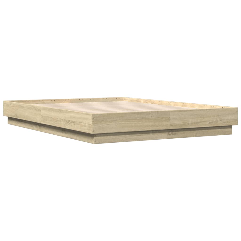 Cadre de lit sans matelas chêne sonoma 140x190 cm - XIOS