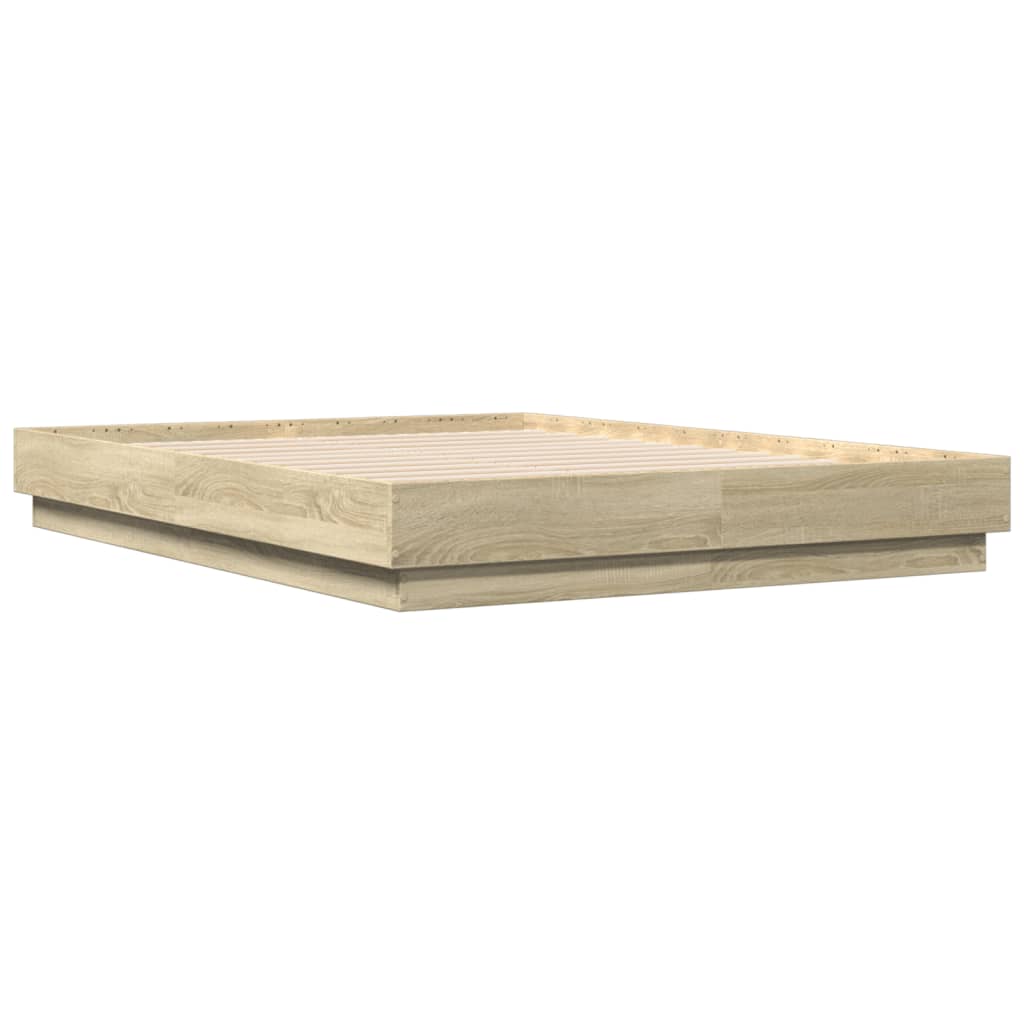 Cadre de lit sans matelas chêne sonoma 140x190 cm - XIOS