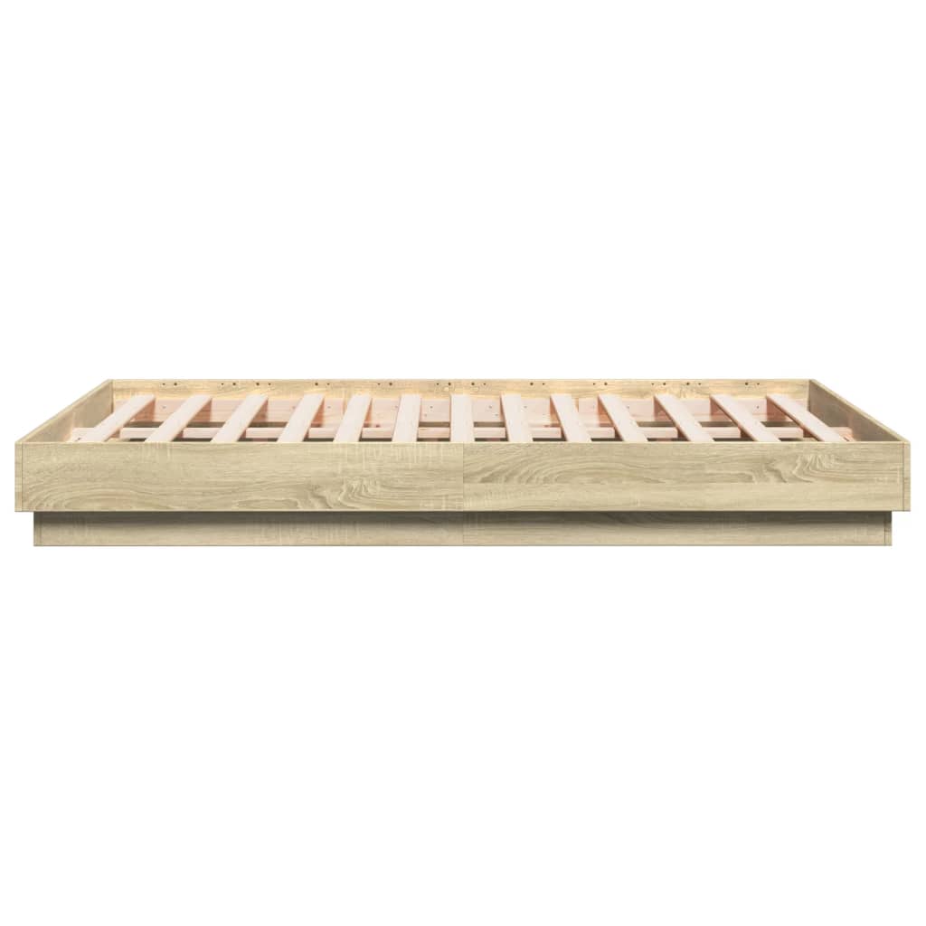 Cadre de lit sans matelas chêne sonoma 135x190 cm - XIOS