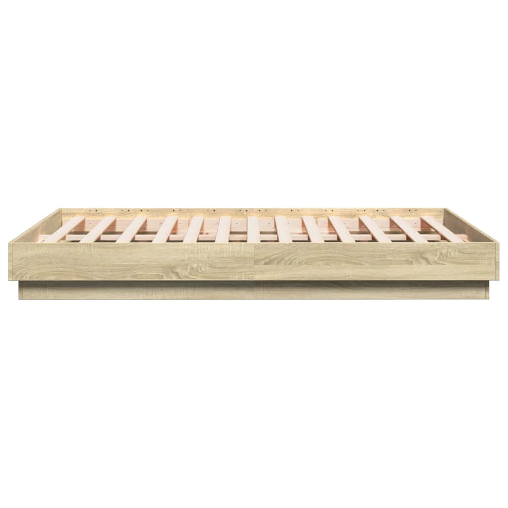 Cadre de lit sans matelas chêne sonoma 120x190 cm - XIOS