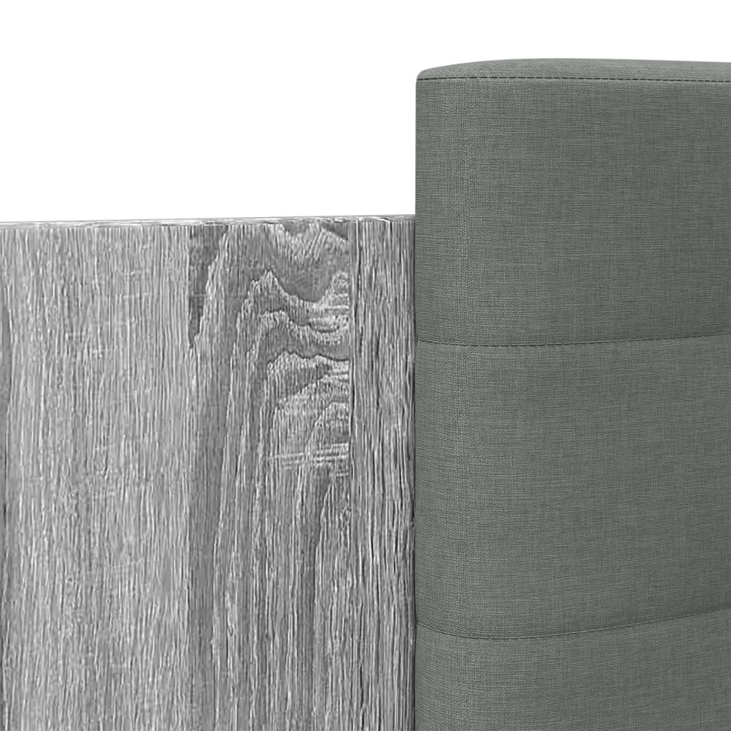 Cadre de lit sans matelas sonoma gris 200x200 cm - XIOS