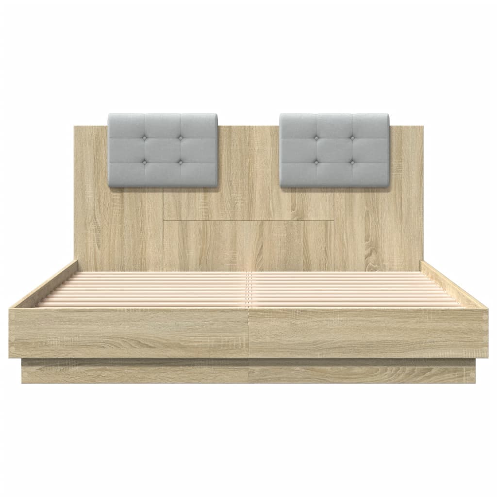 Cadre de lit sans matelas chêne sonoma 150x200 cm - XIOS