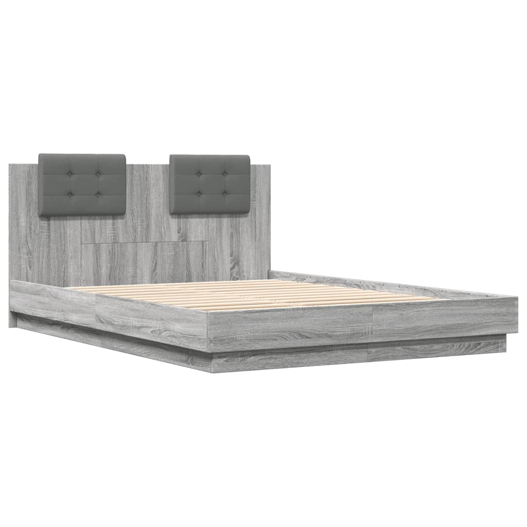 Cadre de lit sans matelas sonoma gris 120x200 cm - XIOS
