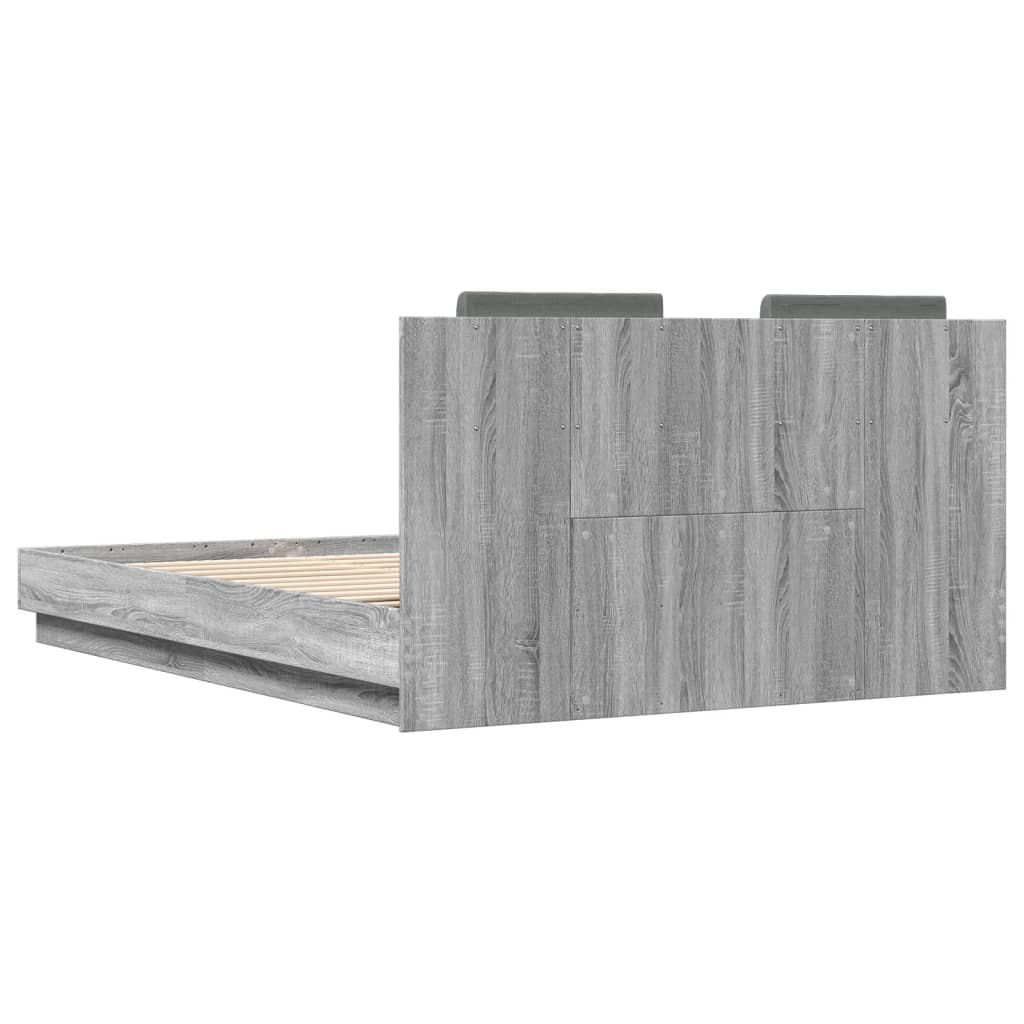Cadre de lit sans matelas sonoma gris 120x200 cm - XIOS