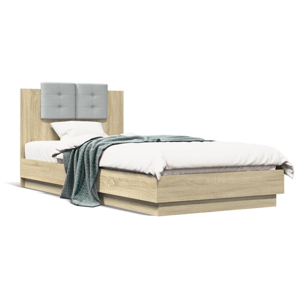 Cadre de lit sans matelas chêne sonoma 100x200 cm - XIOS