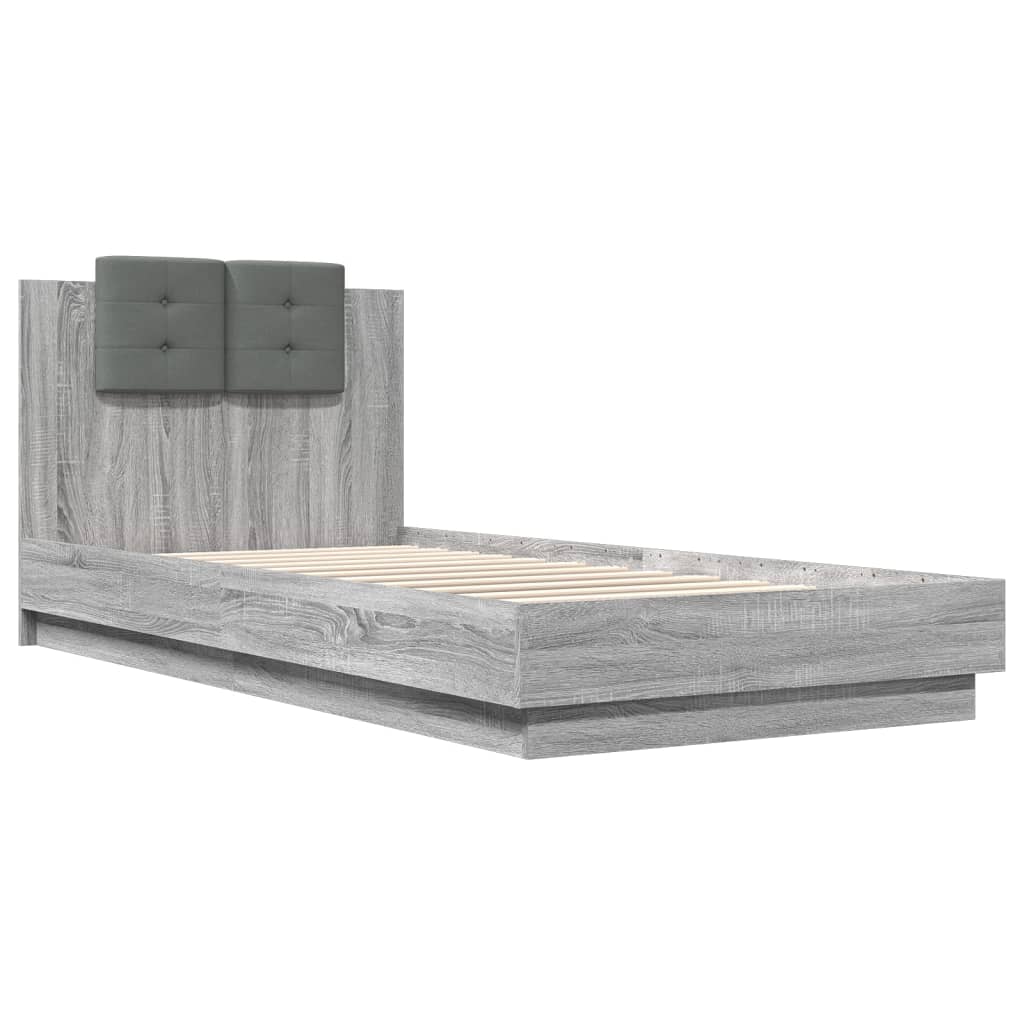 Cadre de lit sans matelas sonoma gris 90x200 cm - XIOS