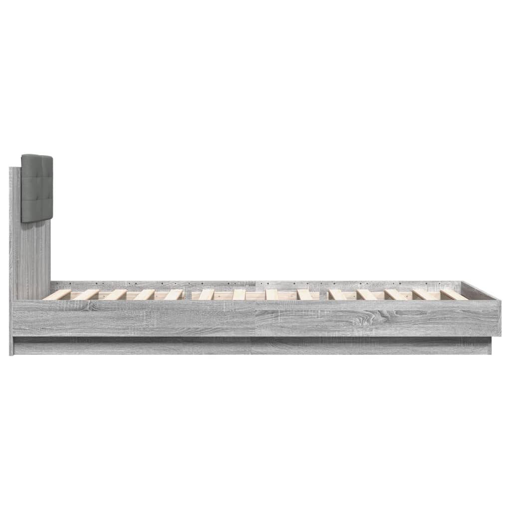 Cadre de lit sans matelas sonoma gris 90x200 cm - XIOS