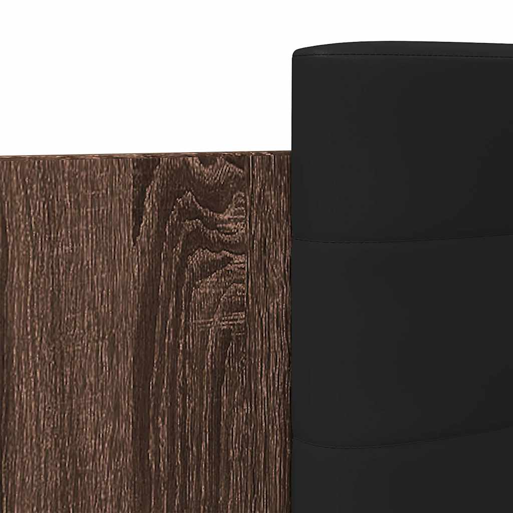 Cadre de lit sans matelas chêne marron 90x200 cm - XIOS