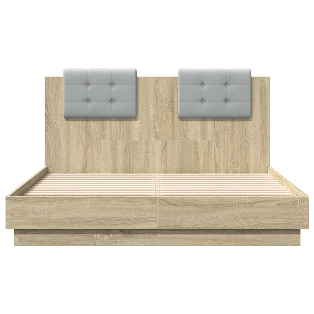 Cadre de lit sans matelas chêne sonoma 120x190 cm - XIOS