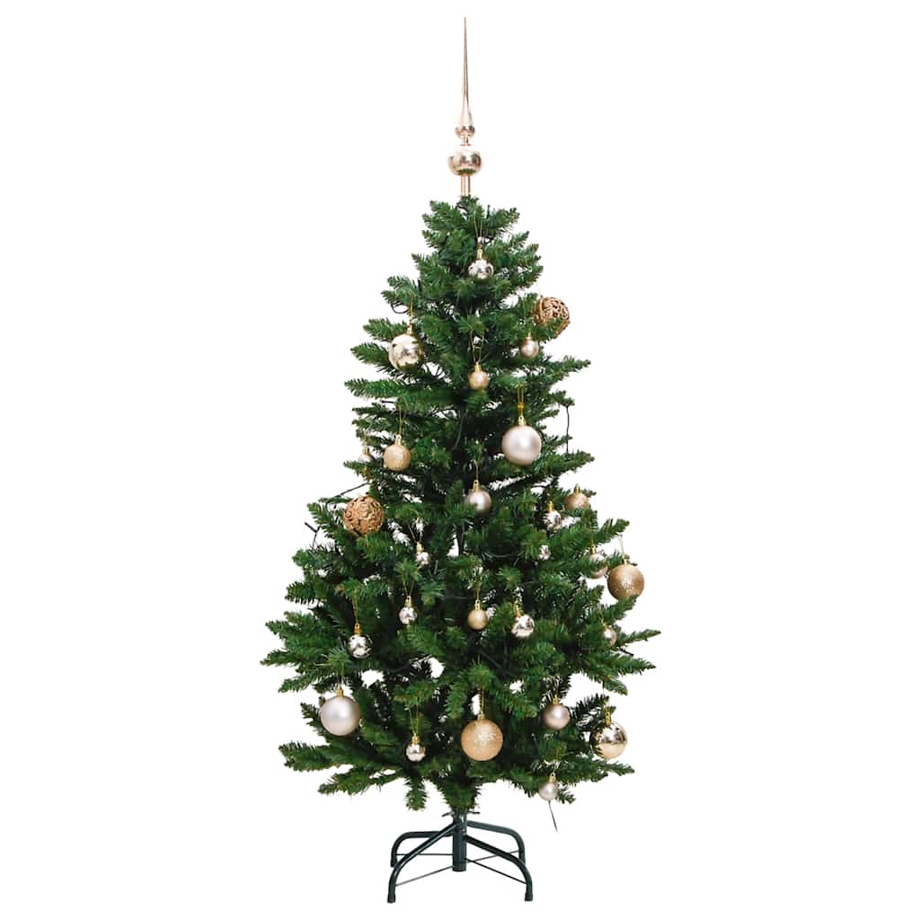 Sapin de Noël artificiel articulé 150 LED et boules 150 cm - XIOS
