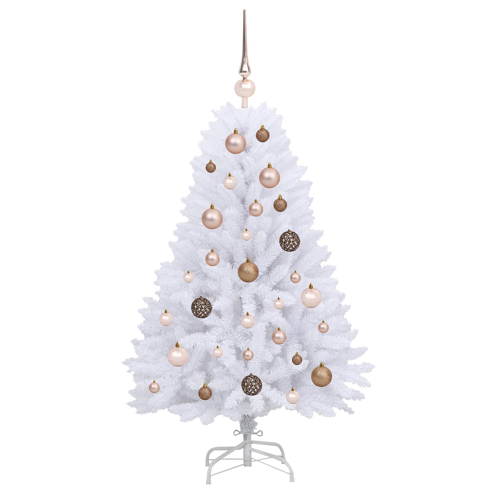 Sapin de Noël artificiel Blanc 68 x 68 x 120 cm PVC et métal - XIOS