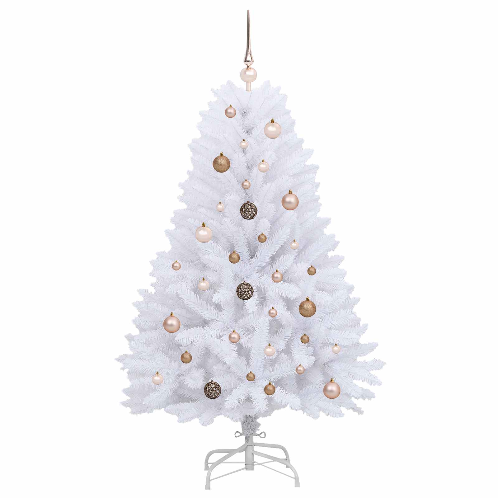 Sapin de Noël artificiel Blanc 80 x 80 x 150 cm PVC et métal - XIOS