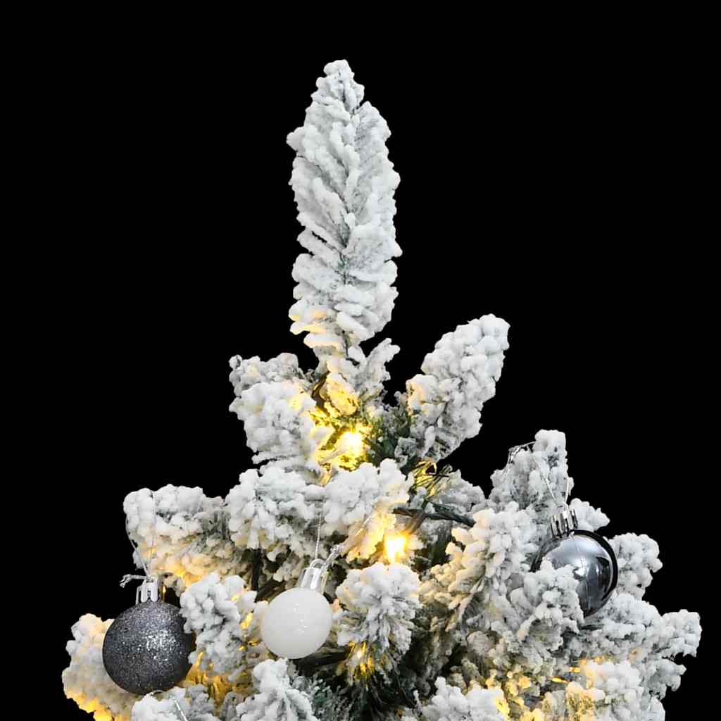 Sapin de Noël artificiel articulé 150 LED et boules 120 cm - XIOS