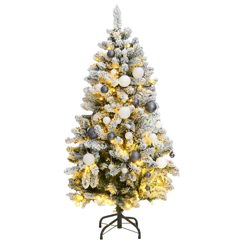 Sapin de Noël artificiel articulé 150 LED et boules 150 cm - XIOS