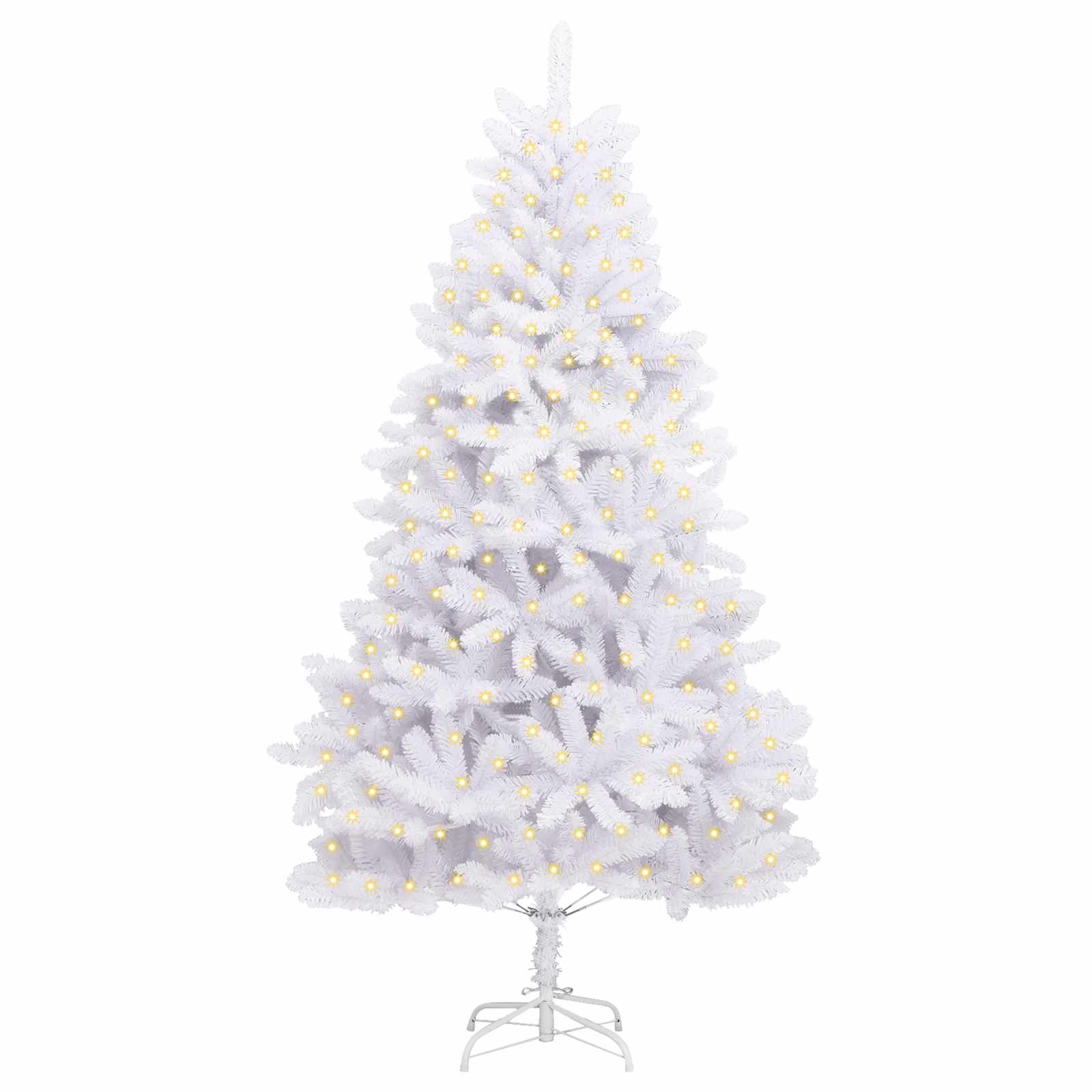Sapin de Noël artificiel avec 300 LED Blanc 180 cm PVC et métal - XIOS