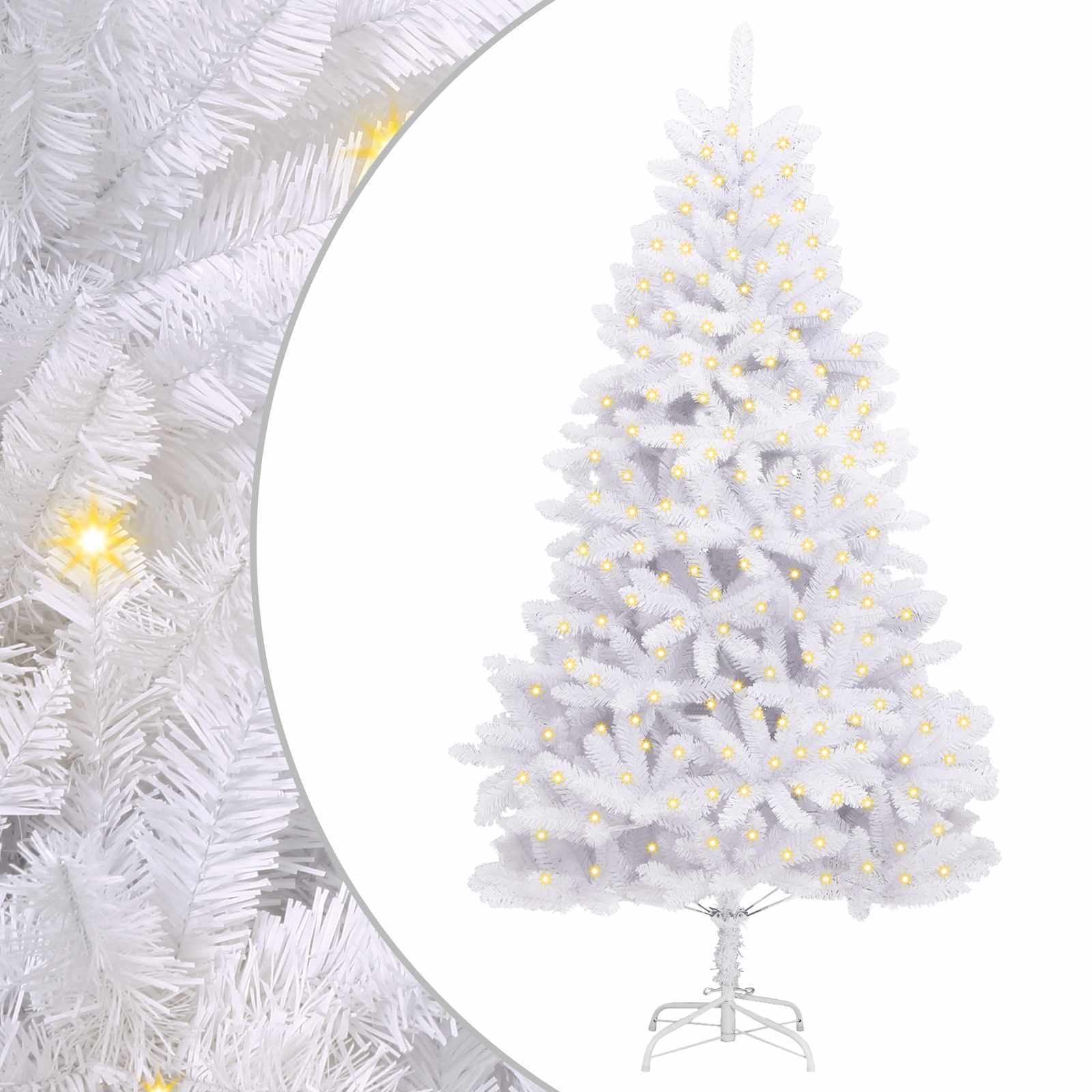 Sapin de Noël artificiel avec 300 LED Blanc 270 cm PVC et métal - XIOS