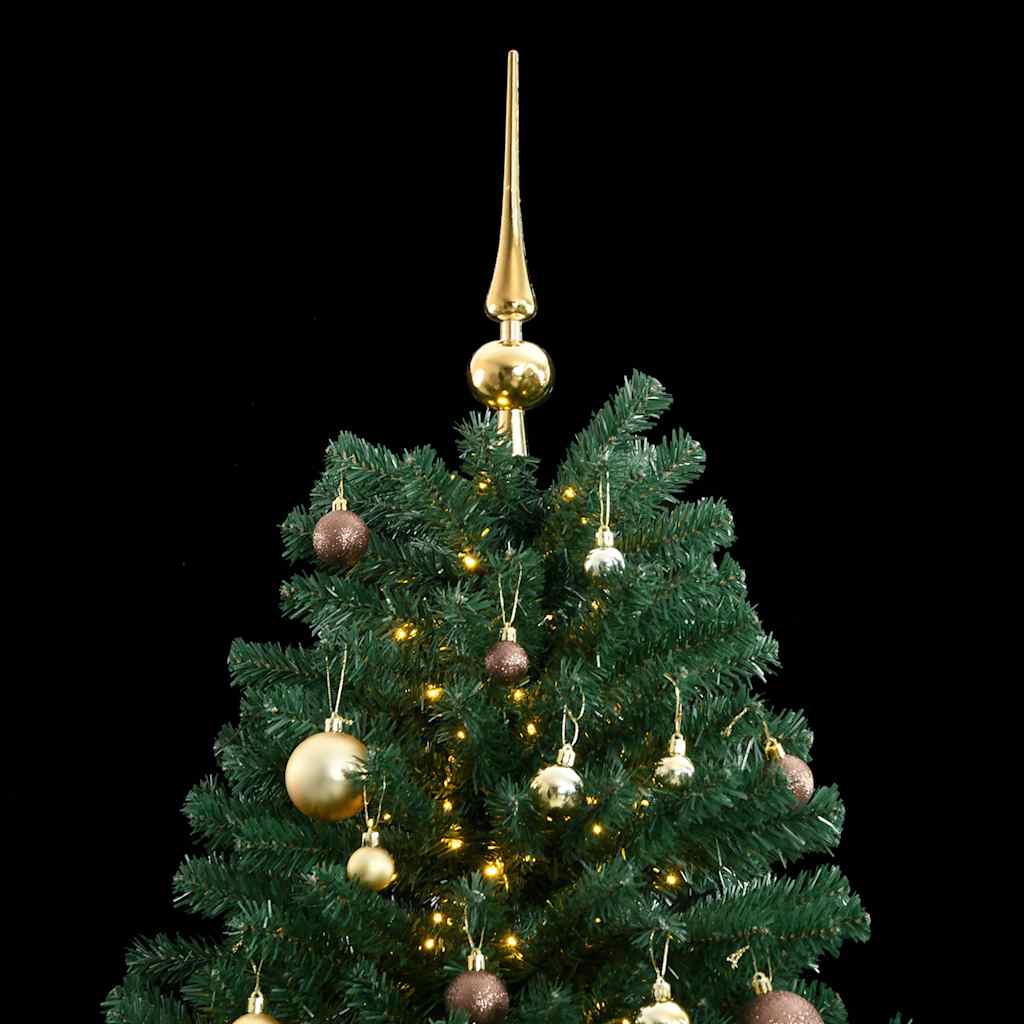 Sapin de Noël artificiel articulé 300 LED et boules 180 cm - XIOS
