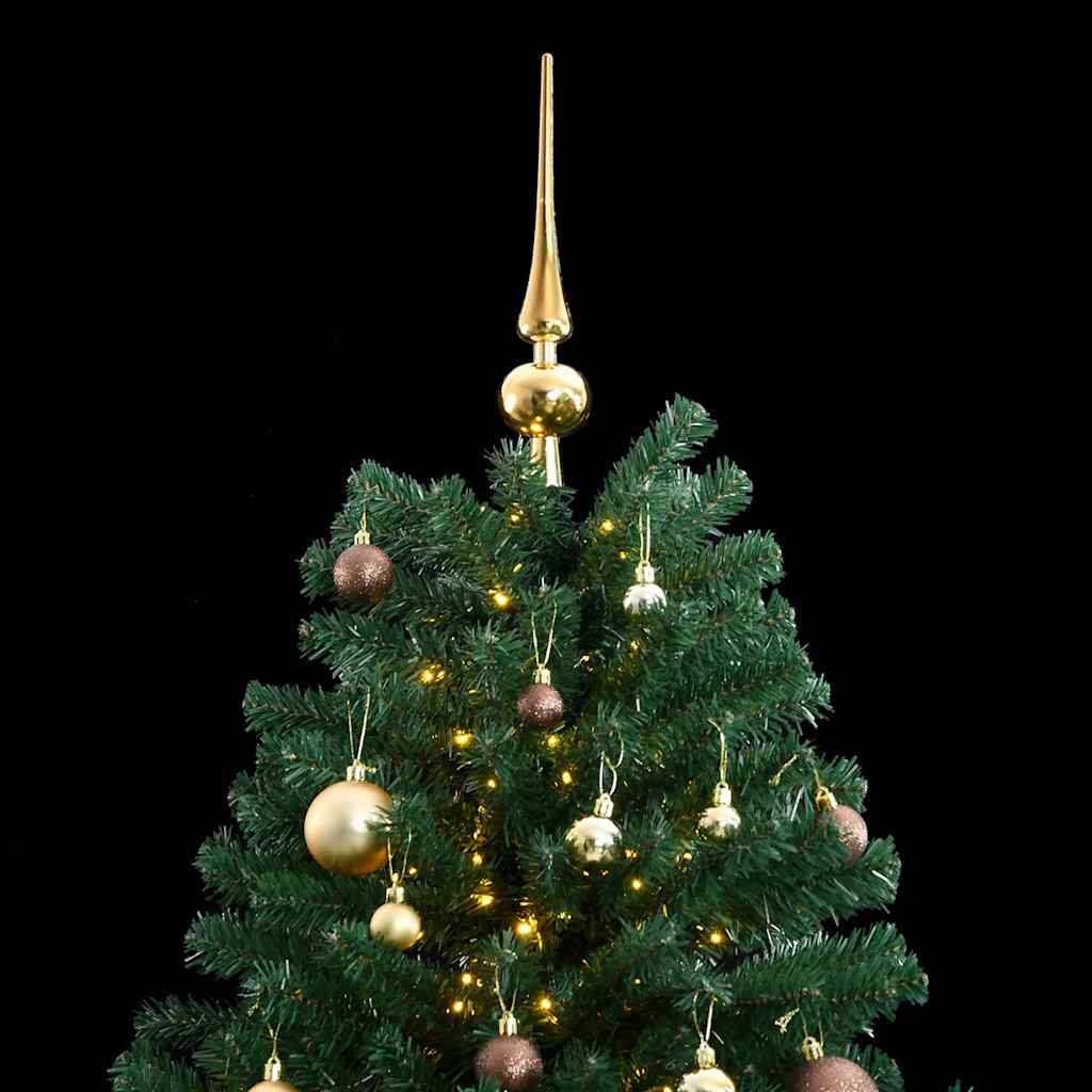 Sapin de Noël artificiel articulé 300 LED et boules 210 cm - XIOS