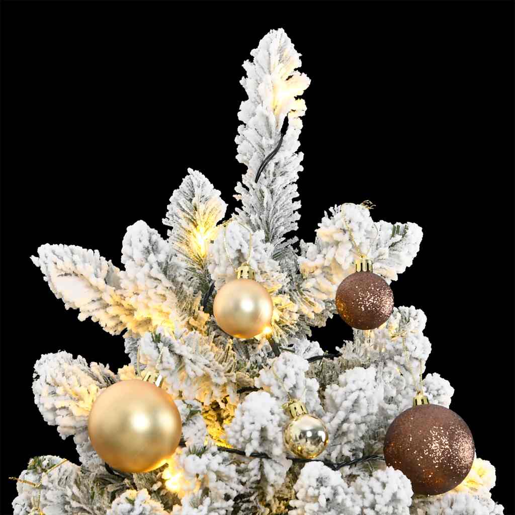 Sapin de Noël artificiel articulé 300 LED et boules 210 cm - XIOS