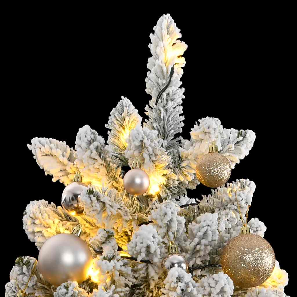 Sapin de Noël artificiel articulé 300 LED et boules 180 cm - XIOS