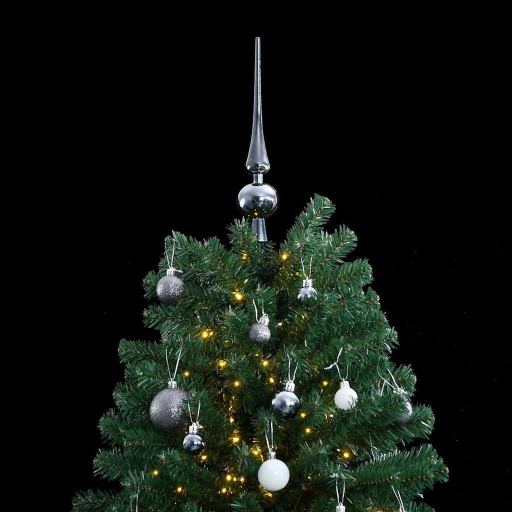 Sapin de Noël artificiel articulé 300 LED et boules 180 cm