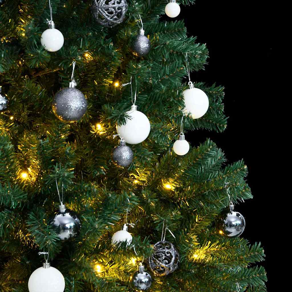 Sapin de Noël artificiel articulé 300 LED et boules 180 cm