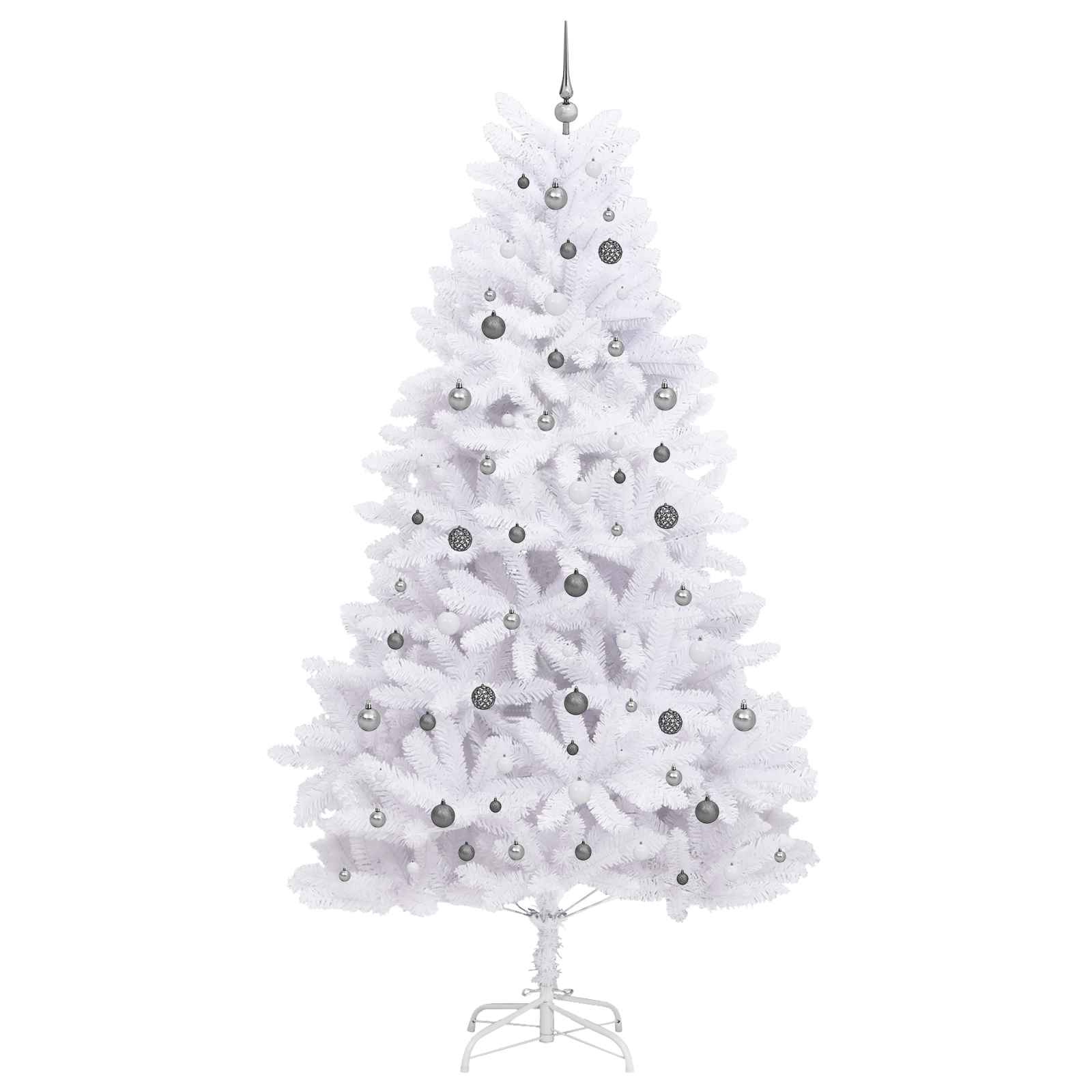 Sapin de Noël artificiel Blanc 128 x 128 x 270 cm PVC et métal - XIOS