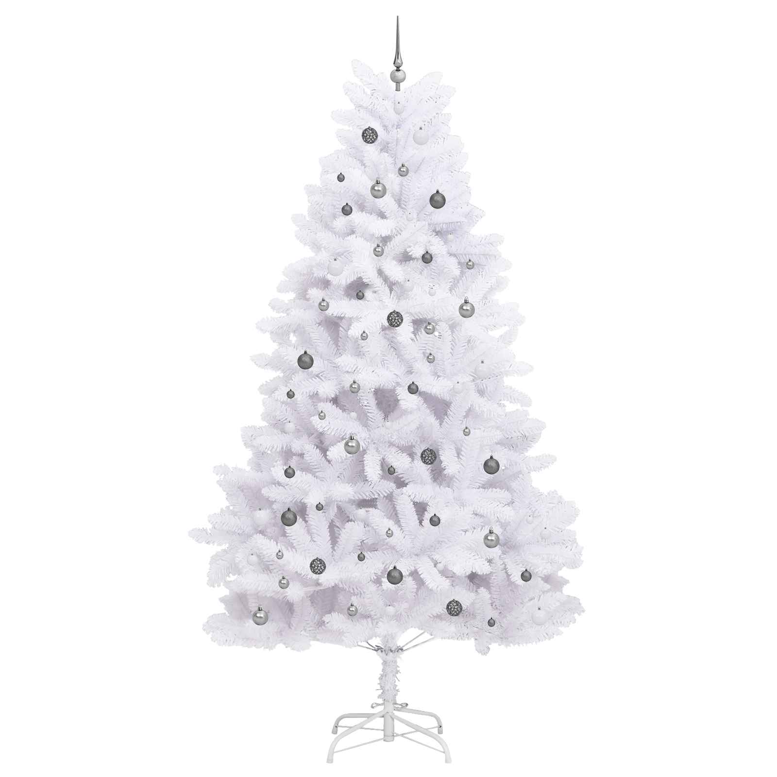 Sapin de Noël artificiel Blanc 138 x 138 x 300 cm PVC et métal - XIOS