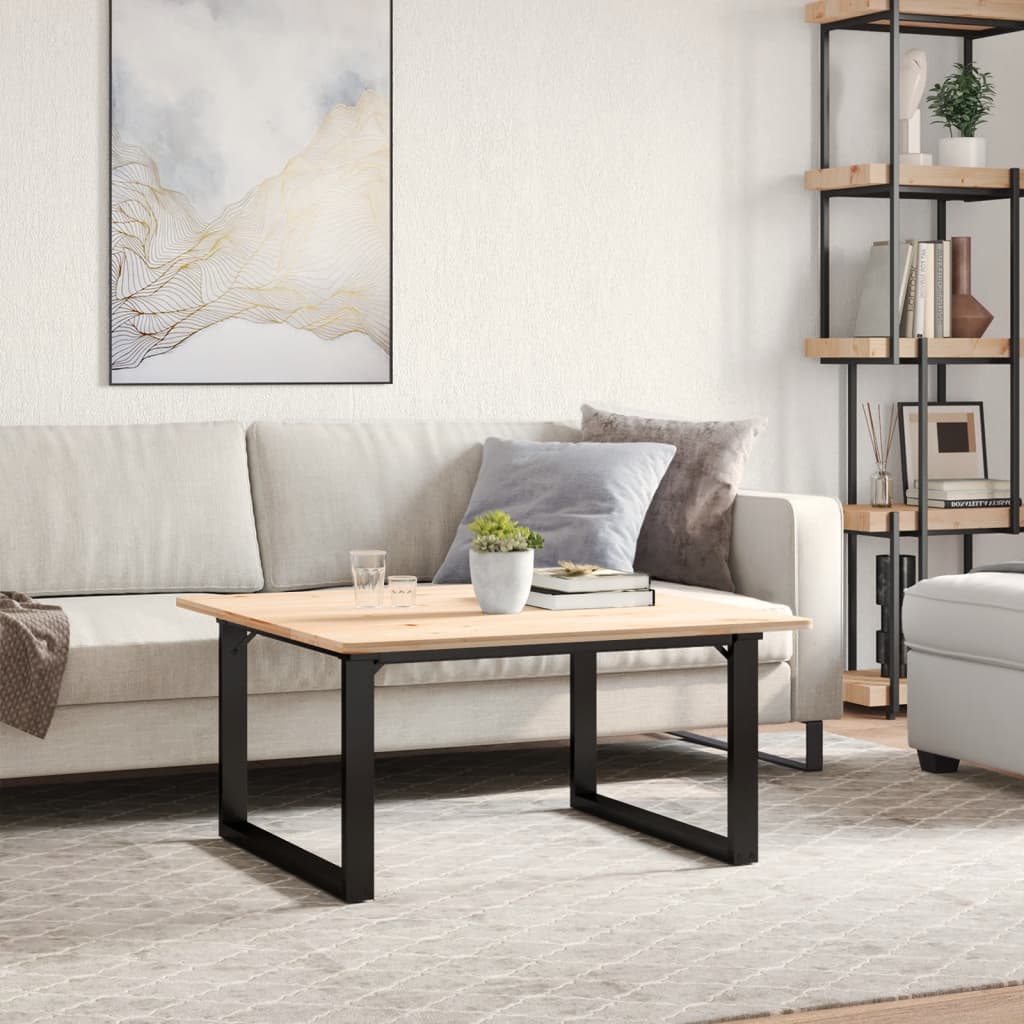 Pieds de table basse cadre en O 80x70x43 cm acier - XIOS