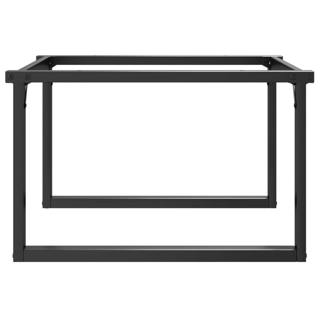 Pieds de table basse cadre en O 80x70x43 cm acier - XIOS