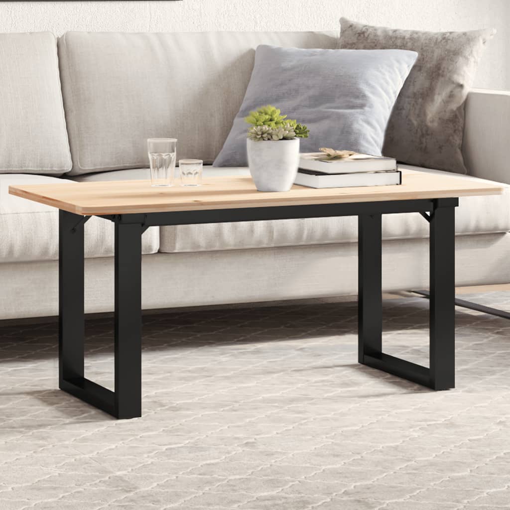 Pieds de table basse cadre en O 80x40x43 cm acier - XIOS