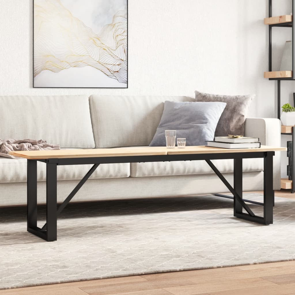 Pieds de table basse cadre en O 140x30x43 cm acier - XIOS
