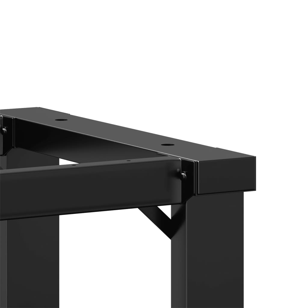 Pieds de table à manger cadre en O 40x40x73 cm acier