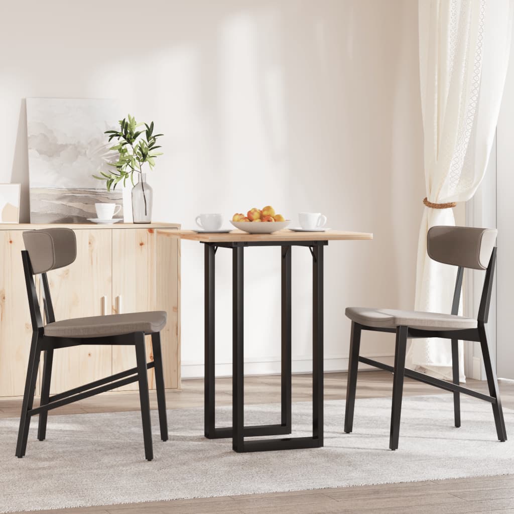 Pieds de table à manger cadre en O 40x40x73 cm acier