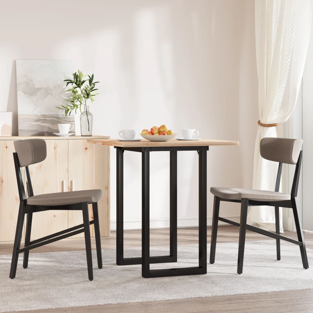 Pieds de table à manger cadre en O 50x40x73 cm acier - XIOS