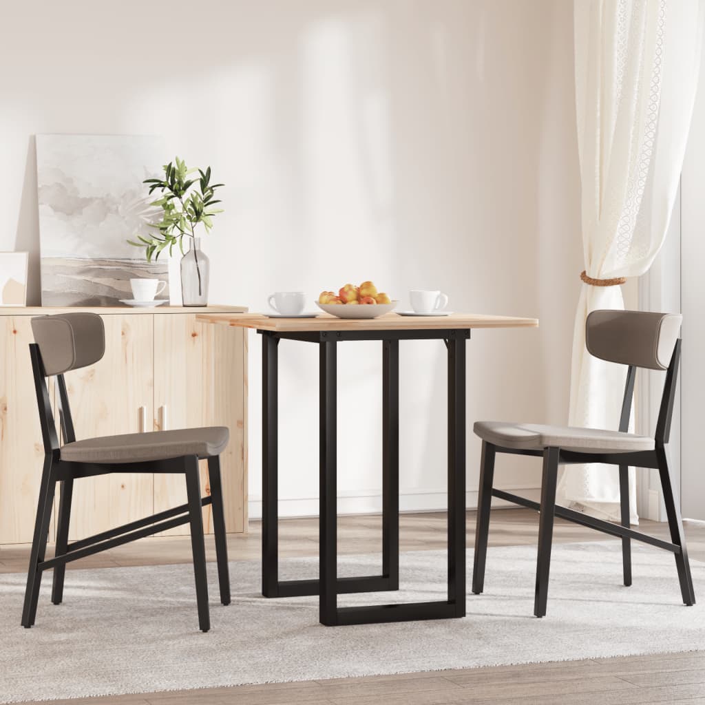 Pieds de table à manger cadre en O 60x40x73 cm acier - XIOS