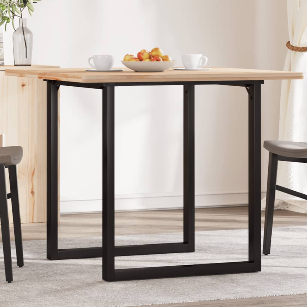 Pieds de table à manger cadre en O 70x70x73 cm acier - XIOS