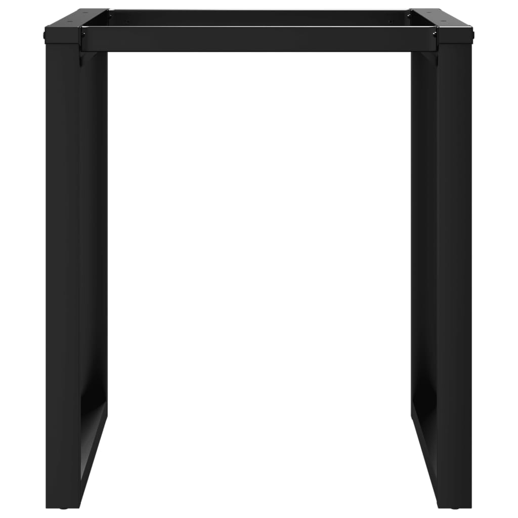 Pieds de table à manger cadre en O 70x70x73 cm acier - XIOS