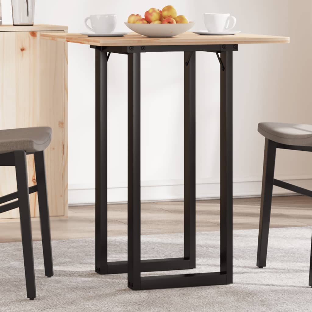 Pieds de table à manger cadre en O 80x40x73 cm acier - XIOS